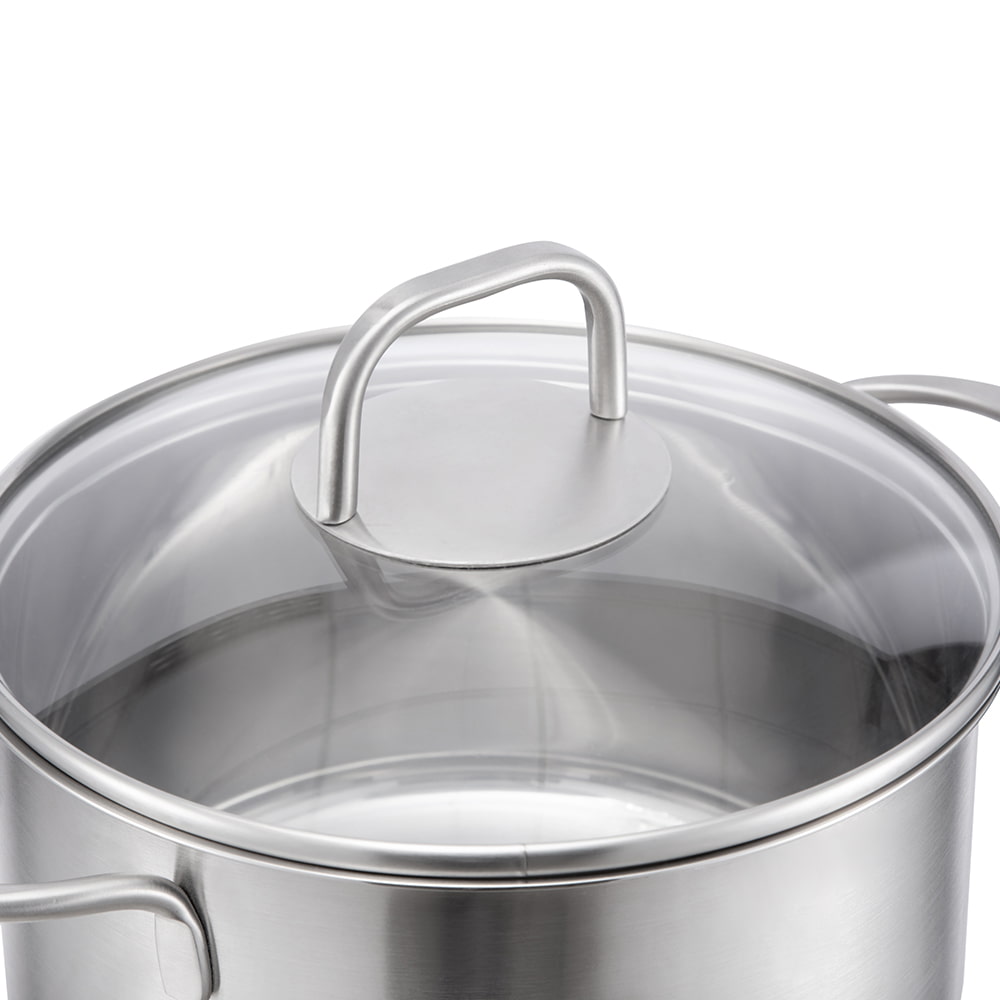 Fábrica odm oem cocina acero inoxidable 5l estofado olla sopa y caldo olla y sartenes juegos de utensilios de cocina JY-2095NP