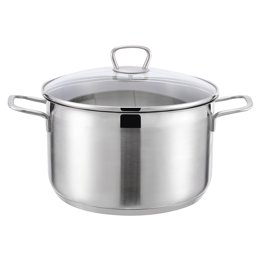 Kaiser - Olla grande con tapa, olla de acero inoxidable resistente de 12  litros para sopa, estofado, mariscos, caldo, enlatado o catering, olla de