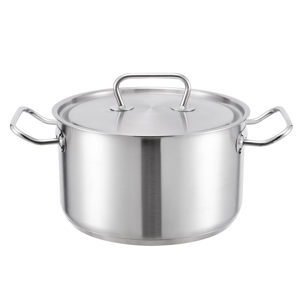 Utensilios de cocina de acero inoxidable para estofado de sartén triple grande de 8L JY-24138DGB