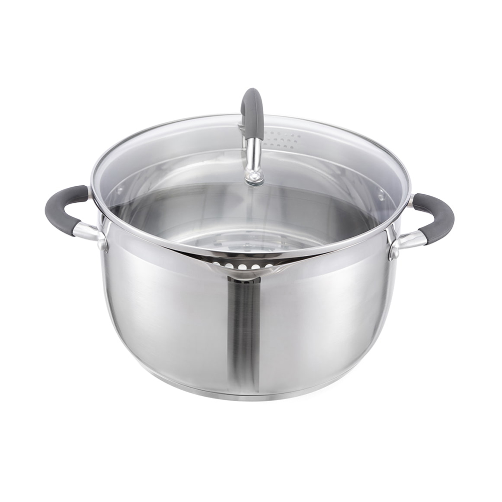 Juego de utensilios de cocina de cocina de triple fondo de alta calidad, olla de vapor, sopa y ollas JY-18105DZ-2